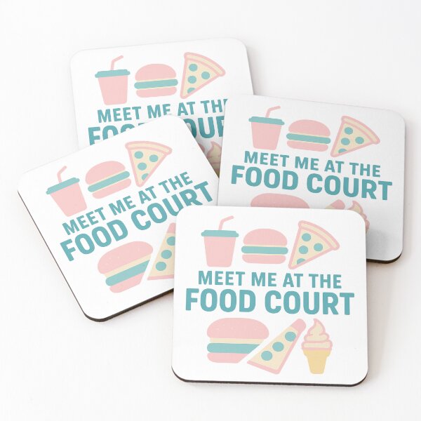 Item preview, Meet Me at the Food Court — Cute Retro Mall Nostalgia Design designed and sold by SimplyJasper.