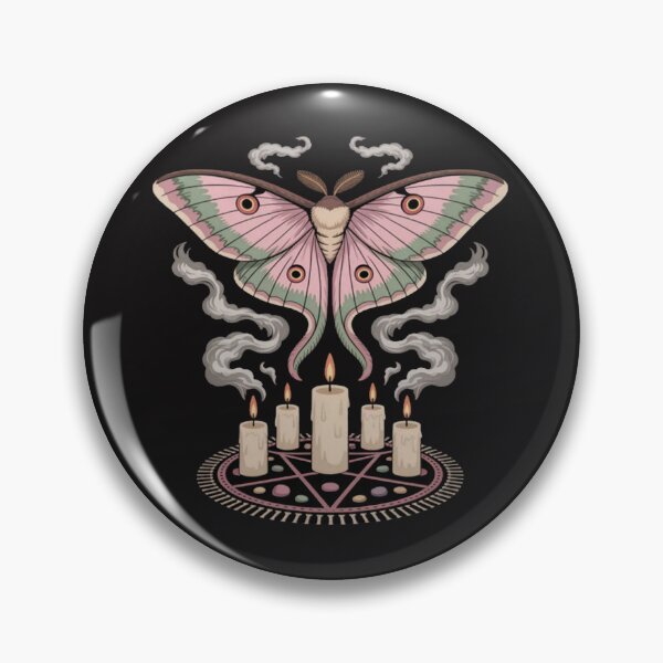 Item preview, Witchcore Ritual Circle Moth with Occult designed and sold by JosephMelendez6.