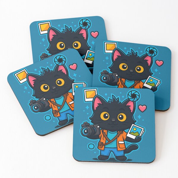 Item preview, Photographer kitten with camera and style designed and sold by Idelab-11.