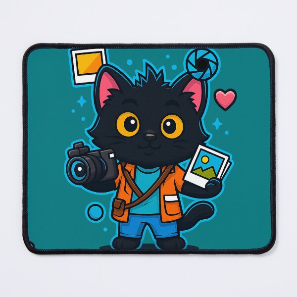 Item preview, Photographer kitten with camera and style designed and sold by Idelab-11.