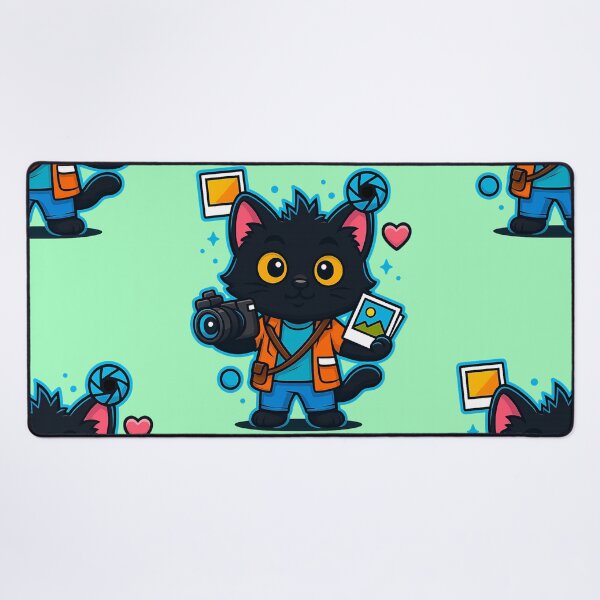 Item preview, Photographer kitten with camera and style designed and sold by Idelab-11.