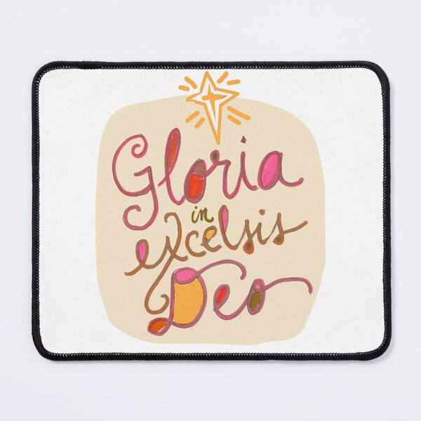 Item preview, Gloria in Excelsis Deo Boho Christmas Lettering designed and sold by MaryKunzGoldman.