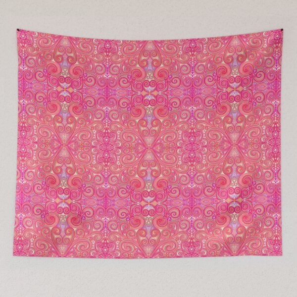 Item preview, Pink Orange Purple Filigree Painted by Kristi Duggins designed and sold by Kristi Duggins.