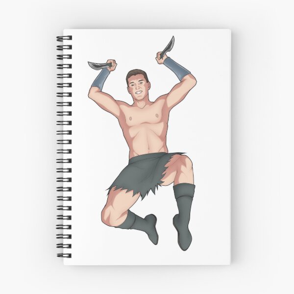 Item preview, Warrior with Dual Blades in Mid-Attack Pose designed and sold by btb4198.