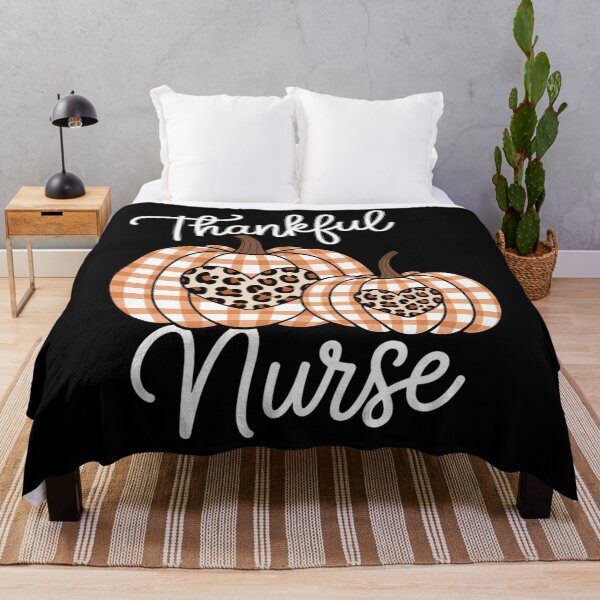 Item preview, Thankful Nurse Leopard Print Pumpkin Thanksgiving Day Nurse designed and sold by PeteHomenick.