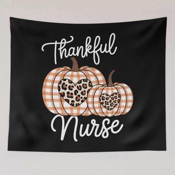 Item preview, Thankful Nurse Leopard Print Pumpkin Thanksgiving Day Nurse designed and sold by PeteHomenick.