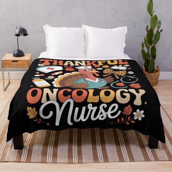 Item preview, Thankful Oncology Nurse Thanksgiving Fall Autumn Nurse designed and sold by PeteHomenick.