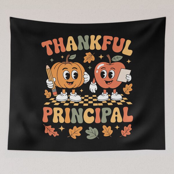 Item preview, Thankful Principal Retro Thanksgiving School Principal Fall designed and sold by PeteHomenick.