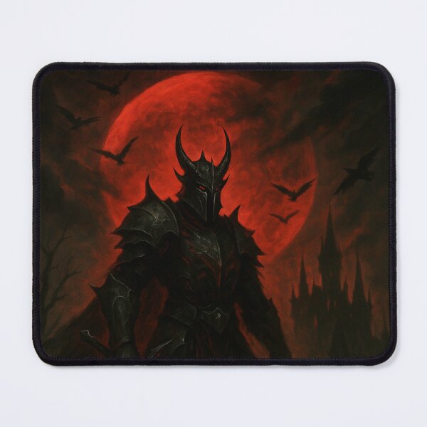 Item preview, Dark Knight of the Blood Moon – Gothic Fantasy Warrior Artwork designed and sold by Mo & Ko Design.