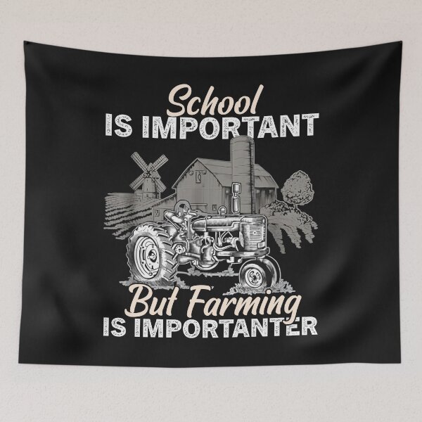 Item preview, Vintage Tractor "Farming Is Importanter" T-Shirt designed and sold by TinaMDedrick.