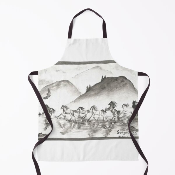Item preview, horses galloping across the water designed and sold by JonGogue.