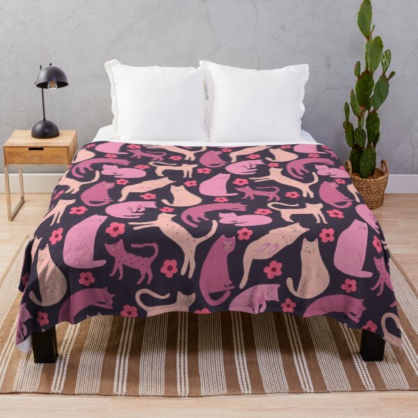 Item preview, Pink cats pattern designed and sold by SaryandSaff.