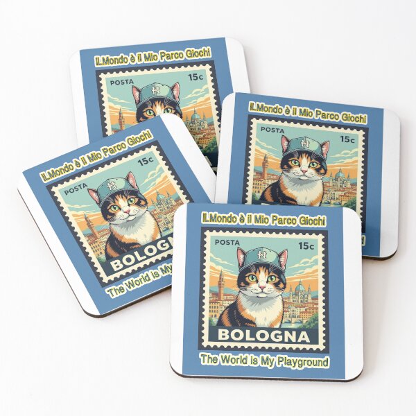Item preview, Calico Cat, The World is My Playground Stamp Illustration T-shirt designed and sold by craftybegonia.