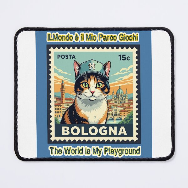 Item preview, Calico Cat, The World is My Playground Stamp Illustration T-shirt designed and sold by craftybegonia.