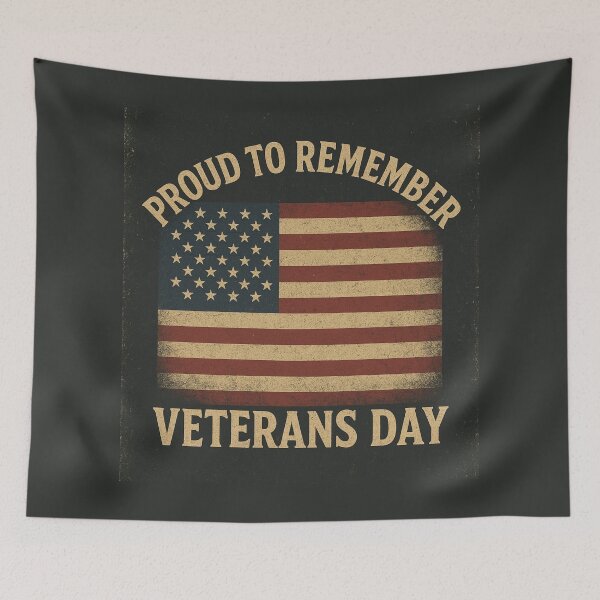 Item preview, Proud to Remember Veterans Day – Vintage American Flag Distressed Patriotic designed and sold by Globalcitytees.