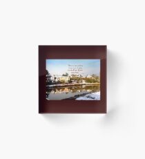 Topsham snow Acrylic Block