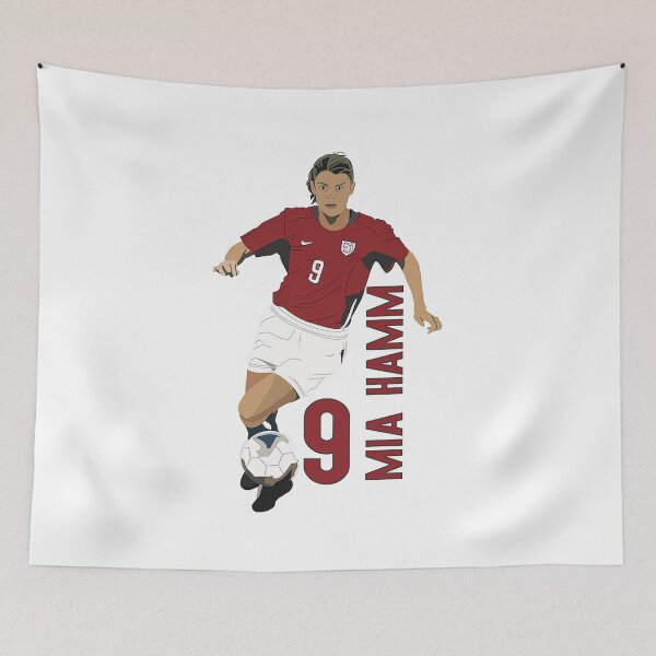 Item preview, Mia Hamm vector Illustration, Mia Hamm Premium Design designed and sold by graphic-genie.