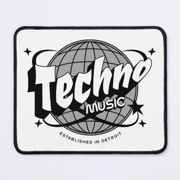 Item preview, TECHNO - Wire Globe Y2k (Black) designed and sold by Discothreadz.