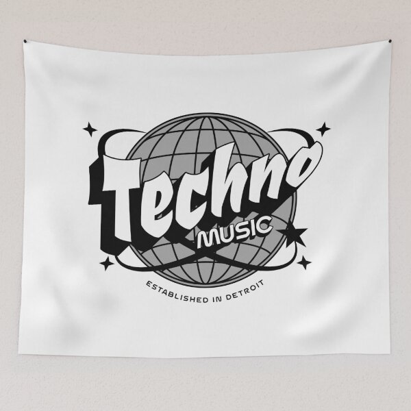 Item preview, TECHNO  - Wire Globe Y2k (Black)  designed and sold by Discothreadz.