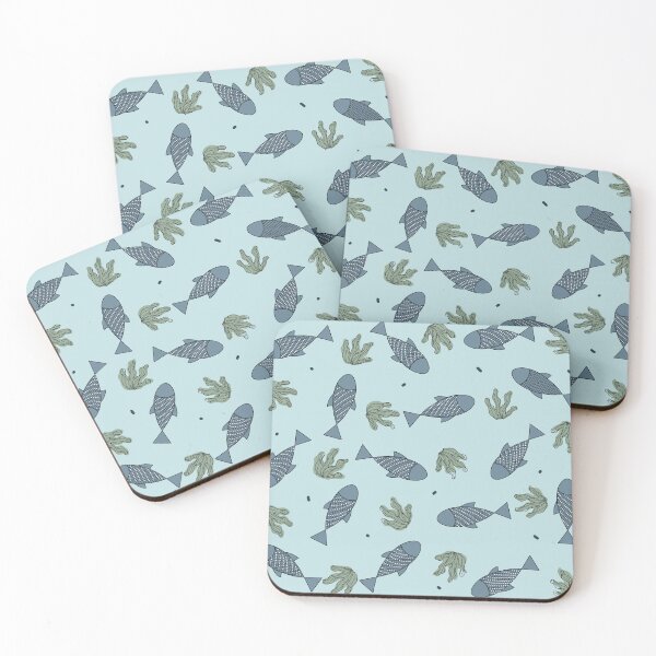 Item preview, Drift | Boho Fish Pattern of Calm Currents designed and sold by  Boho Vibes Studio.