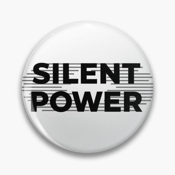 Item preview, SILENT POWER – Minimal Motivation Typography designed and sold by Happyfreedom.