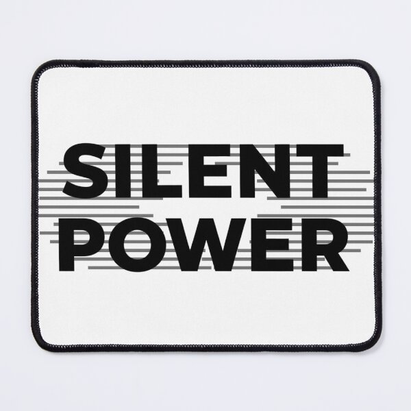 Item preview, SILENT POWER – Minimal Motivation Typography designed and sold by Happyfreedom.