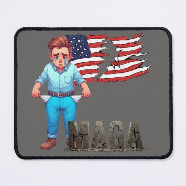 Item preview, Empty Pockets and Broken Flag: The Citizen Crisis | Satire of Political and Economic Disappointment designed and sold by DibuHumor.