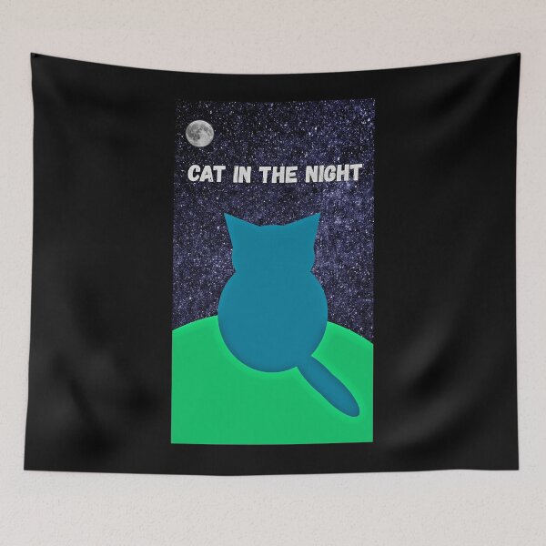 Item preview, CAT IN THE NIGHT designed and sold by GrindWardrobe.
