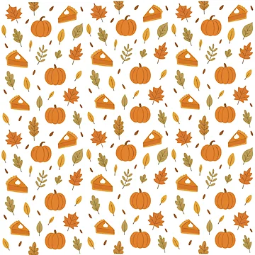 Artwork thumbnail, Autumn Pumpkin - Pie Pattern by Nacho Average Designs