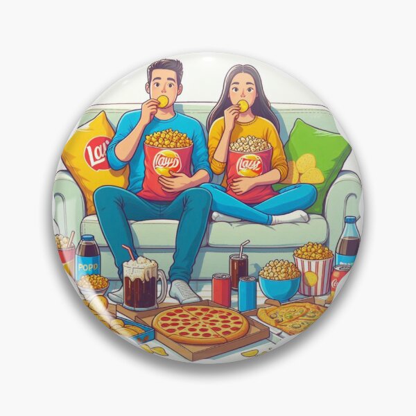 Item preview, Marathon Pizza Night: The Junk Food Sanctuary | Couples and Couch Humor designed and sold by DibuHumor.