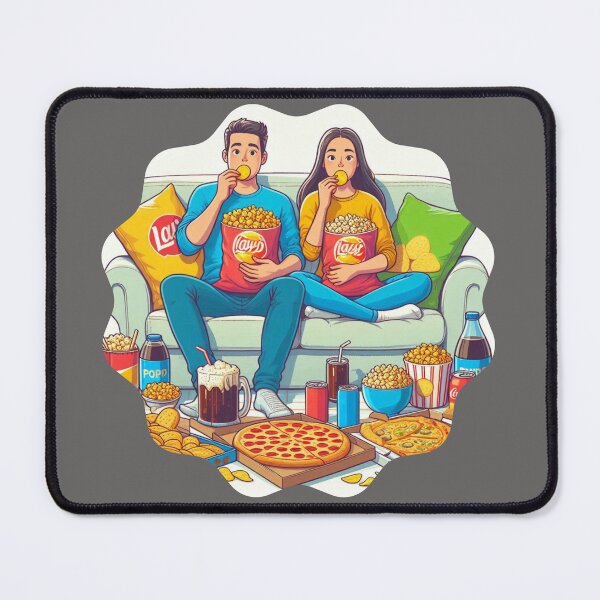 Item preview, Marathon Pizza Night: The Junk Food Sanctuary | Couples and Couch Humor designed and sold by DibuHumor.