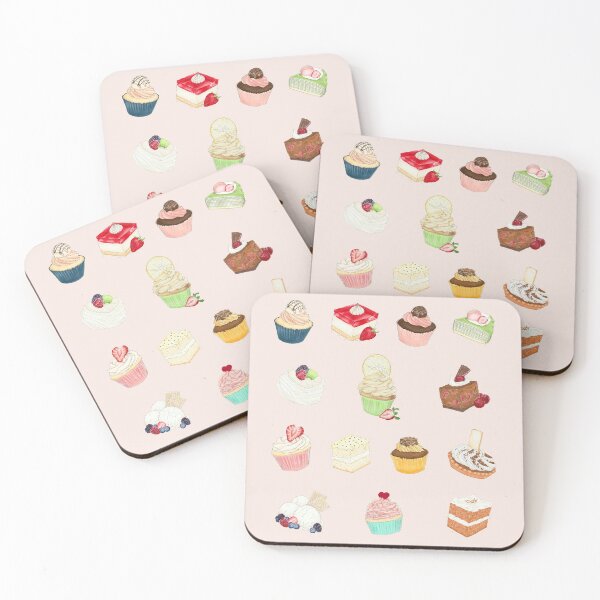 Item preview, Baked Dessert Pattern - Hand-drawn Bakery Illustration  designed and sold by SChristineBrink.
