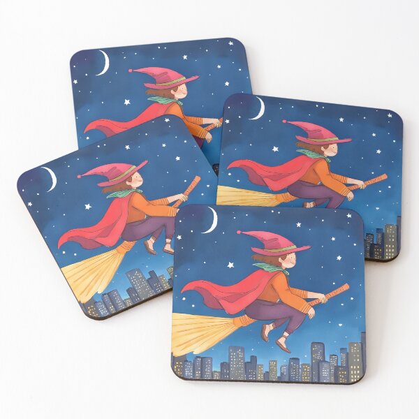 Item preview, “The Witch Who Flies Under the Stars” designed and sold by nighttime1990.