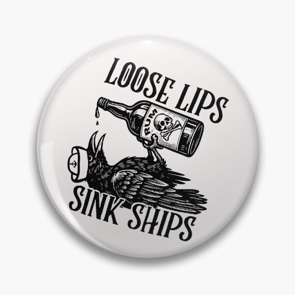 Item preview, Loose Lips Sink Ships; designed and sold by StickerApe.