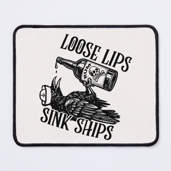 Item preview, Loose Lips Sink Ships; designed and sold by StickerApe.