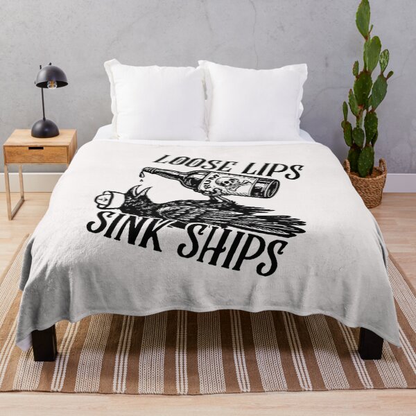Item preview, Loose Lips Sink Ships; designed and sold by StickerApe.