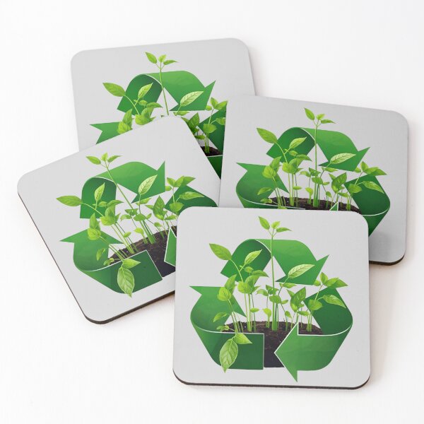Item preview, Recycle Symbol with Green Plants – Eco Friendly Art designed and sold by Ivy-Triggs.