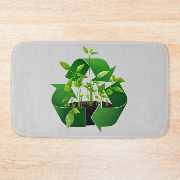 Item preview, Recycle Symbol with Green Plants – Eco Friendly Art designed and sold by Ivy-Triggs.