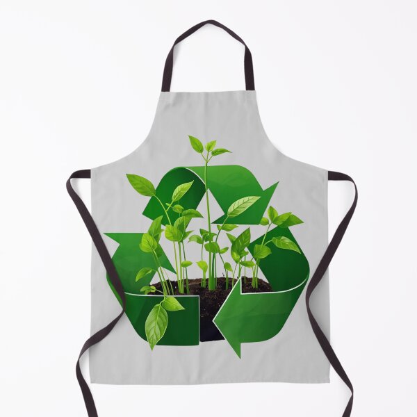 Item preview, Recycle Symbol with Green Plants – Eco Friendly Art designed and sold by Ivy-Triggs.