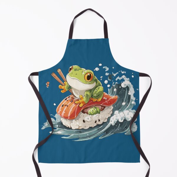 Item preview, Surfing Sushi Frog designed and sold by ArgentoArt.