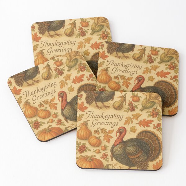 Item preview, vintage Thanksgiving greetings designed and sold by Mauswohn.