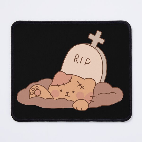 Item preview, Cute Kawaii Zombie Cat Rising From Grave designed and sold by FestivityFinds.