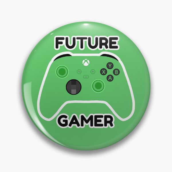 Item preview, Future Gamer Green Controller Design – Cute Gaming Art designed and sold by The Home Of Pink Peach.