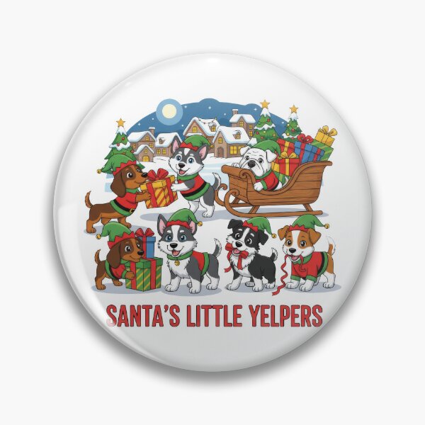 Item preview, Santa's Little Yelpers designed and sold by zoughlal.