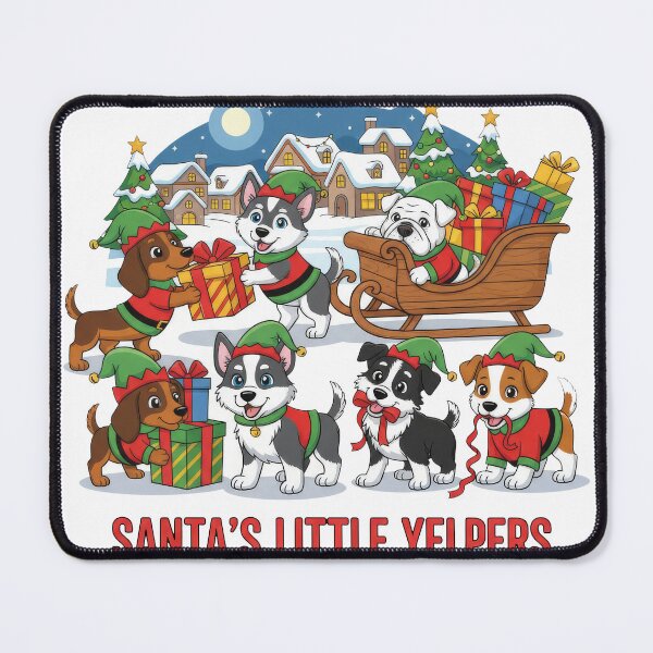 Item preview, Santa's Little Yelpers designed and sold by zoughlal.