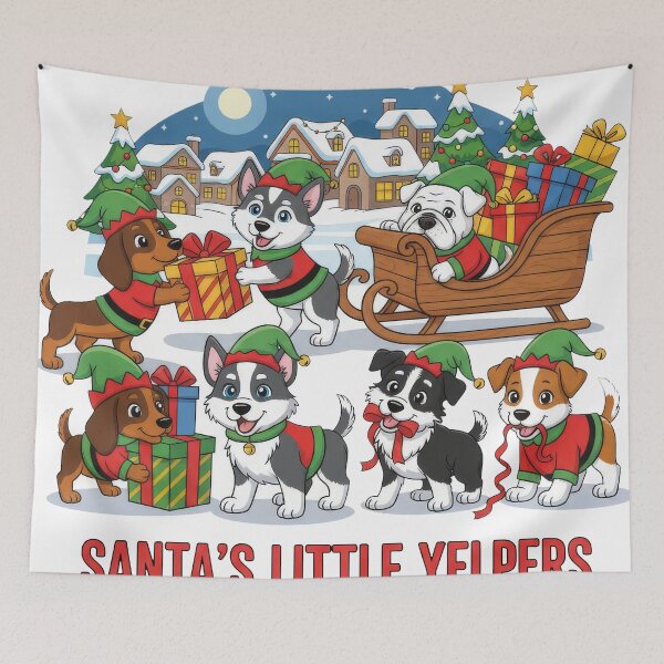 Item preview, Santa's Little Yelpers designed and sold by zoughlal.