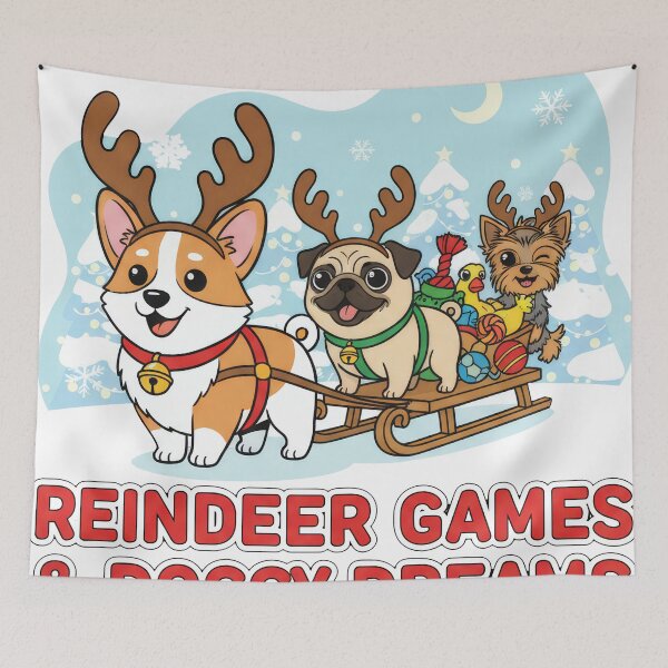 Item preview, Reindeer Games & Doggy Dreams designed and sold by zoughlal.
