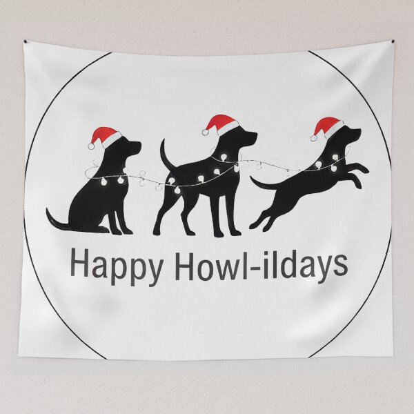 Item preview, Happy Howl-idays Minimalist designed and sold by zoughlal.