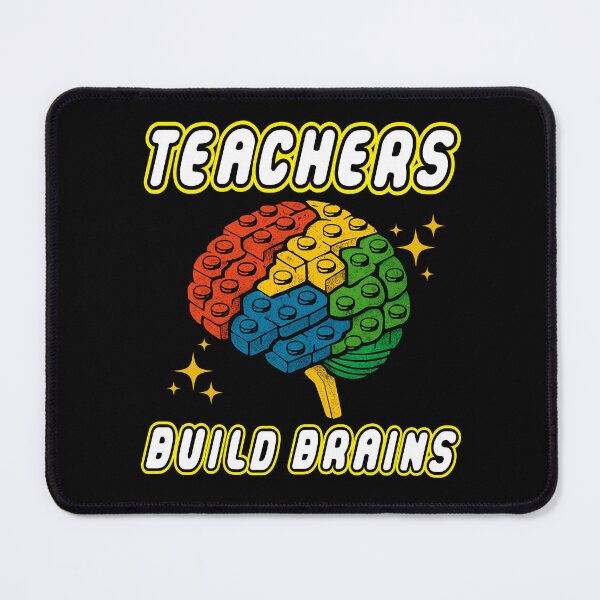 Item preview, Teachers Build Brains Building Bricks  designed and sold by BeansHotTees.