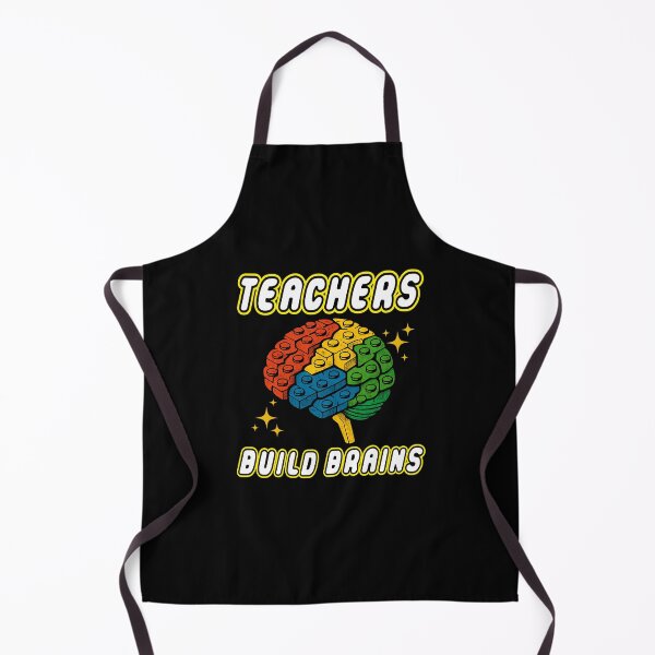 Item preview, Teachers Build Brains Building Bricks designed and sold by BeansHotTees.
